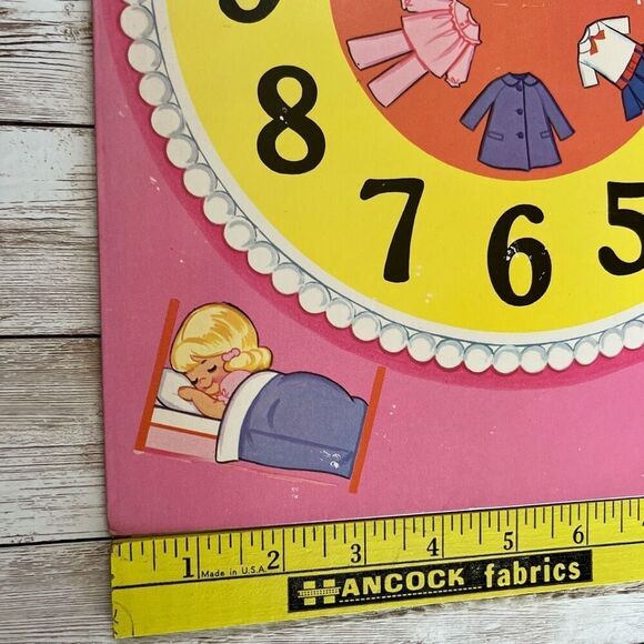 Vintage Whitman Learn With Me Timey Tell Paper Doll 1971 Uncut Paper Dolls - Picture 14 of 14